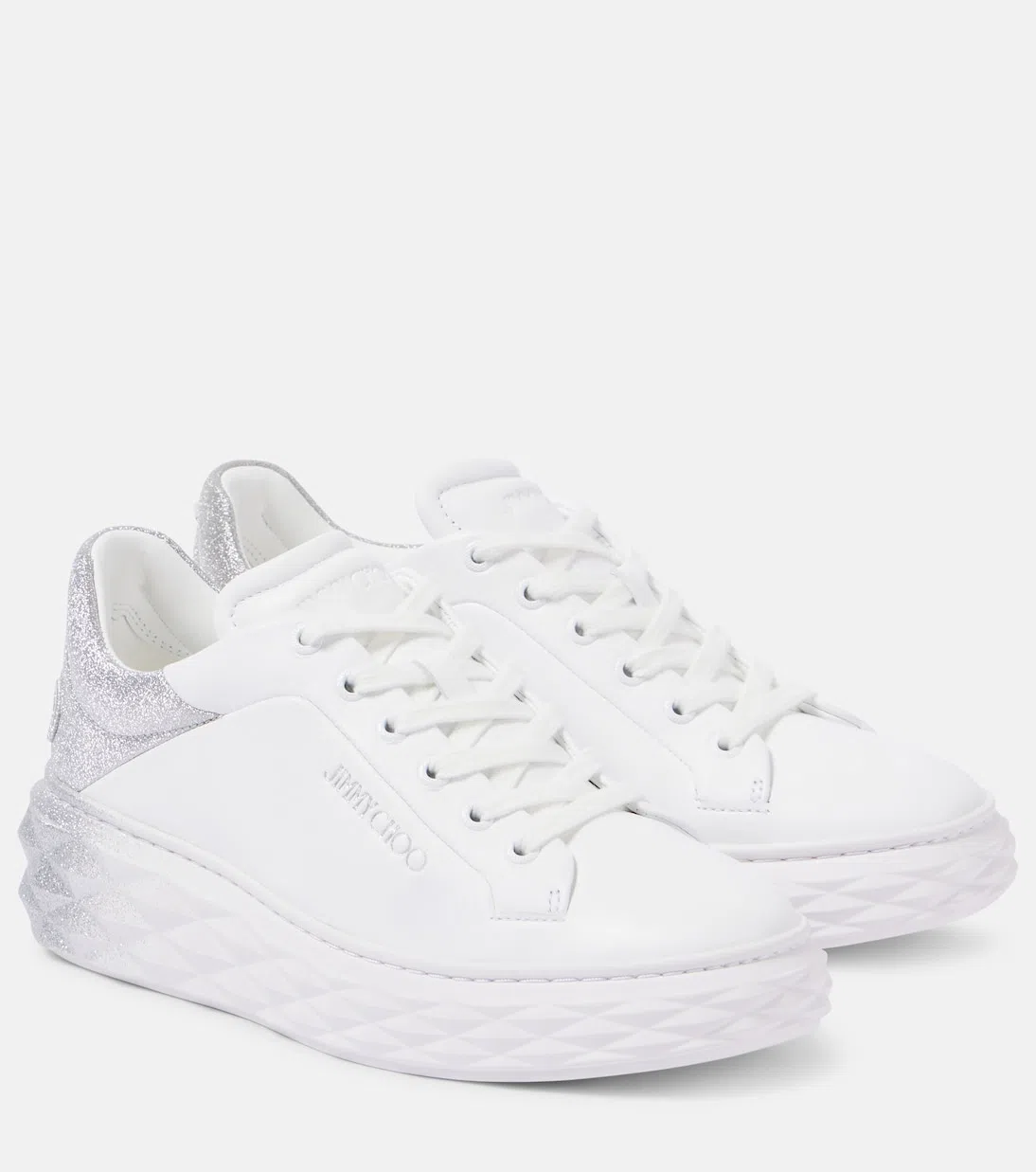 JIMMY CHOO Diamond Maxi/f Ii Sne In White