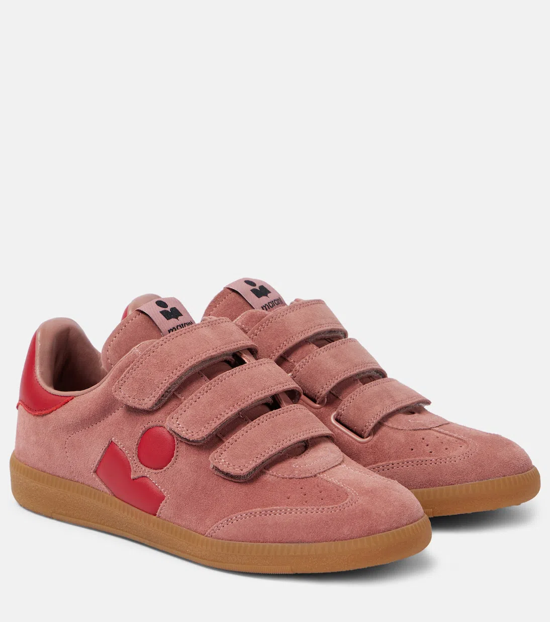 ISABEL MARANT Beth Suede Low-top Sneakers In Pink