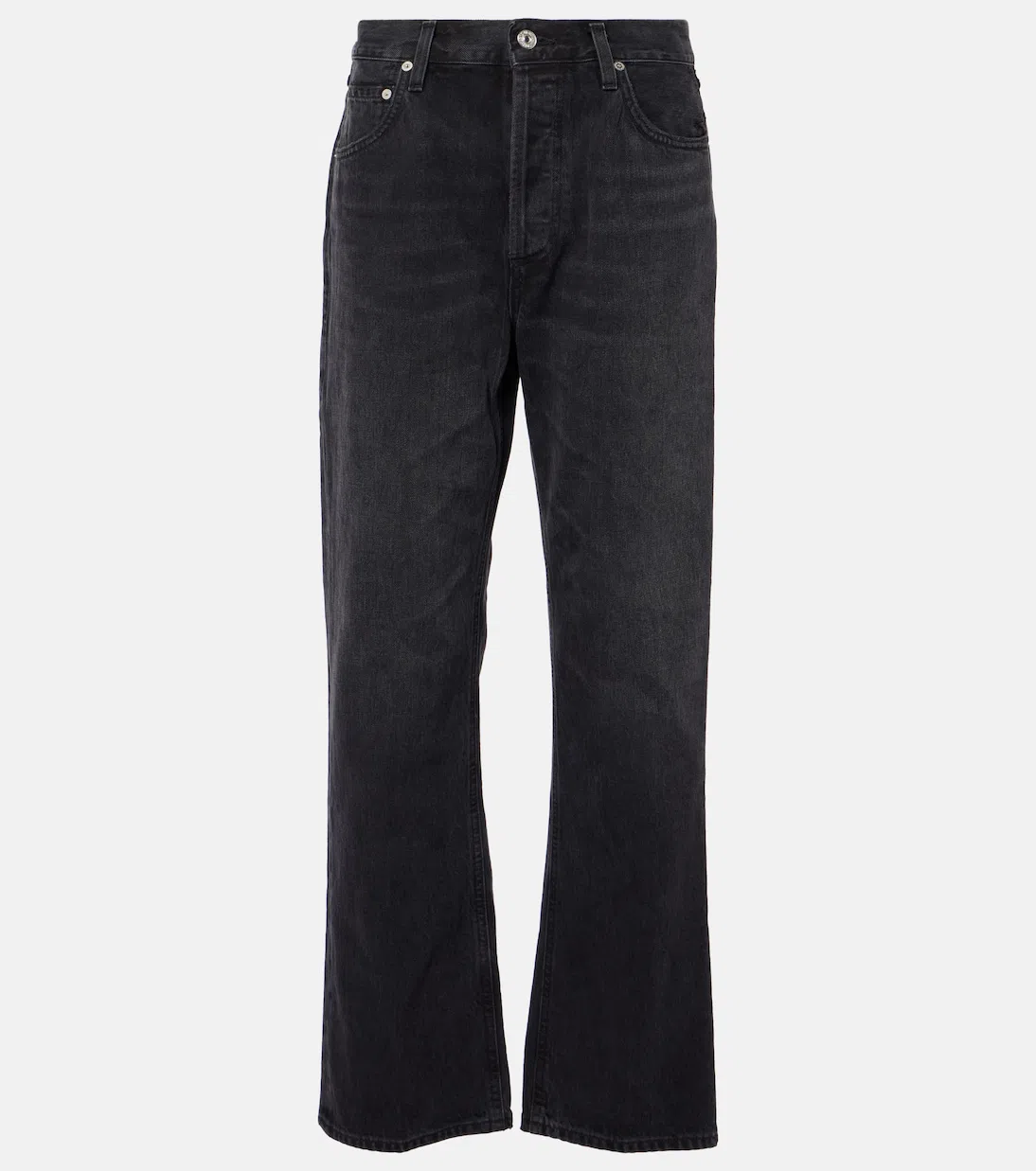 CITIZEN OF HUMANITY Womens Citizens Of Humanity Zurie Straight-leg Denim Jeans In Black