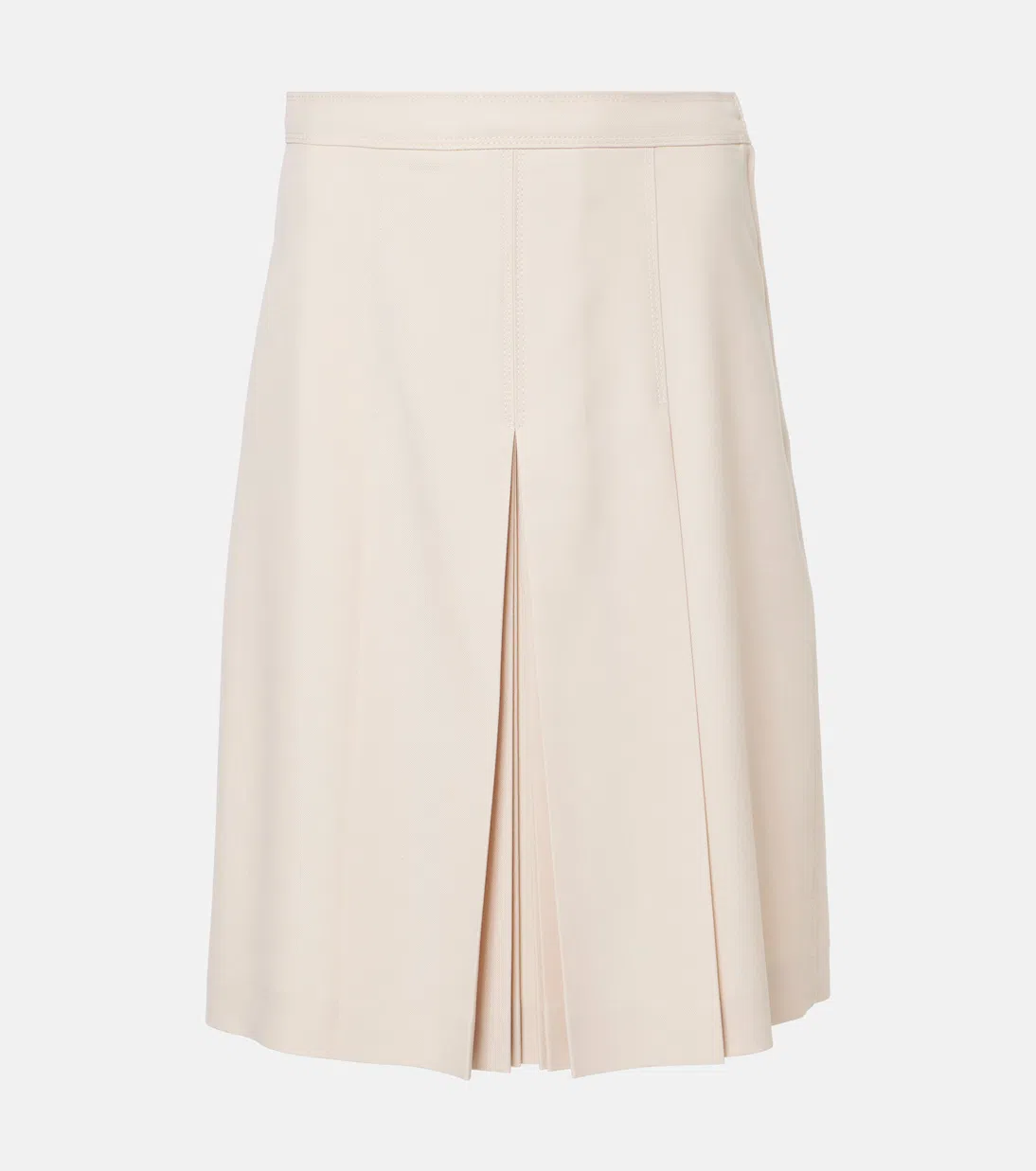 VALENTINO Dry Wool Skirt Skirts White