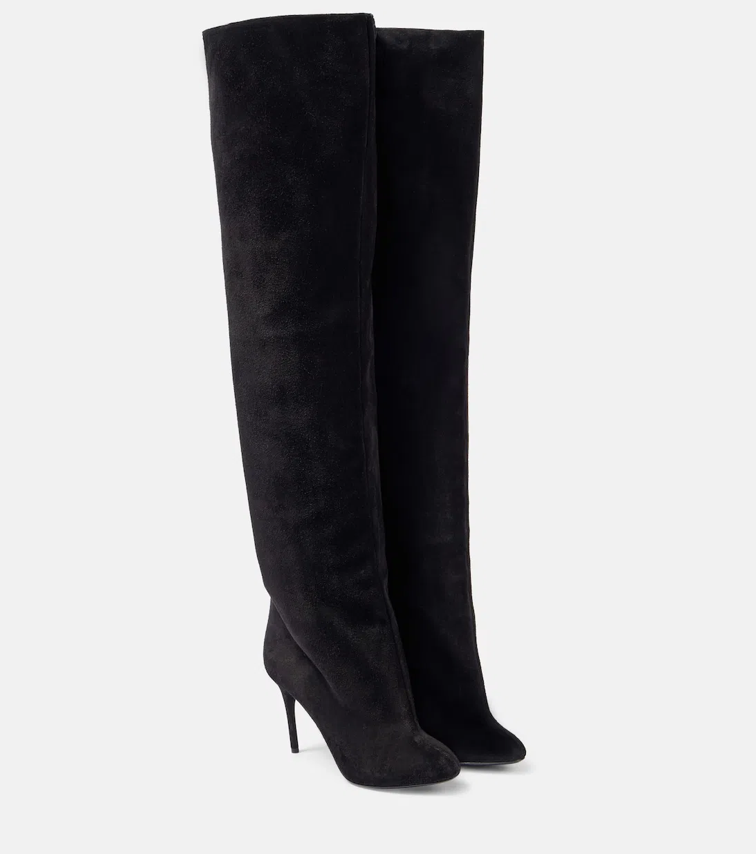 ALAÏA Suede Over-the-knee Boots In Black
