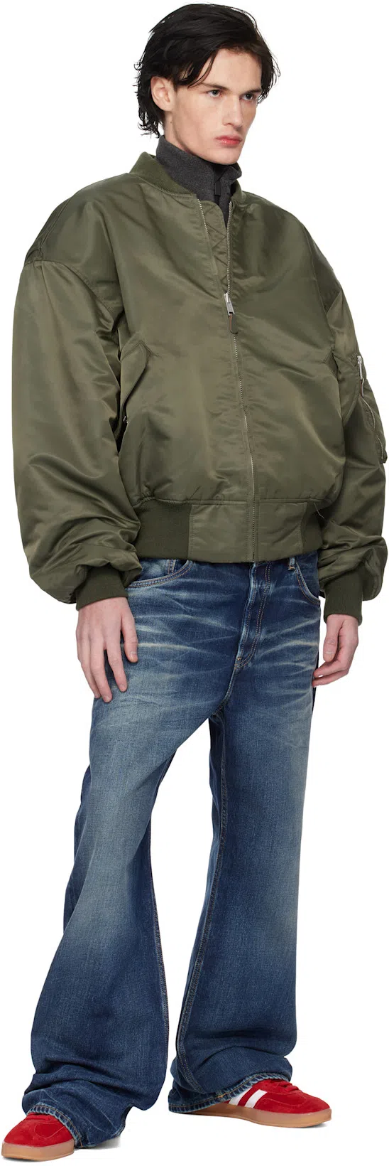 ADIDAS ORIGINALS Red Calf Leather Bos Taurus Low Top Sneakers In Multi