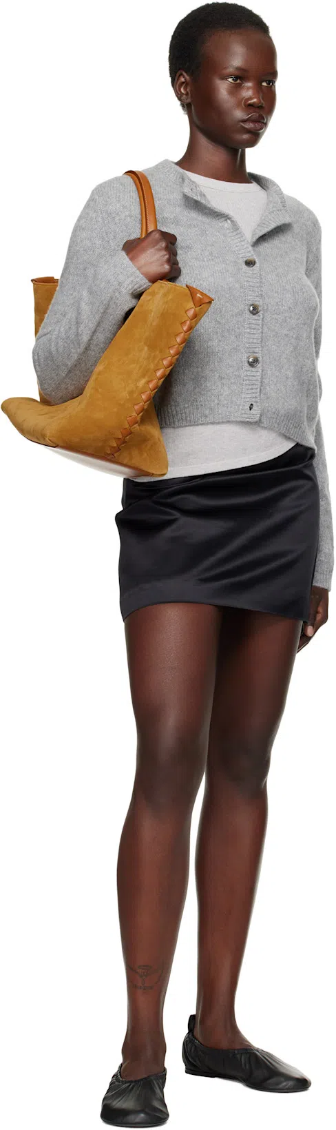 BOTTEGA VENETA Large Cabat Leather Tote Bag In Camel