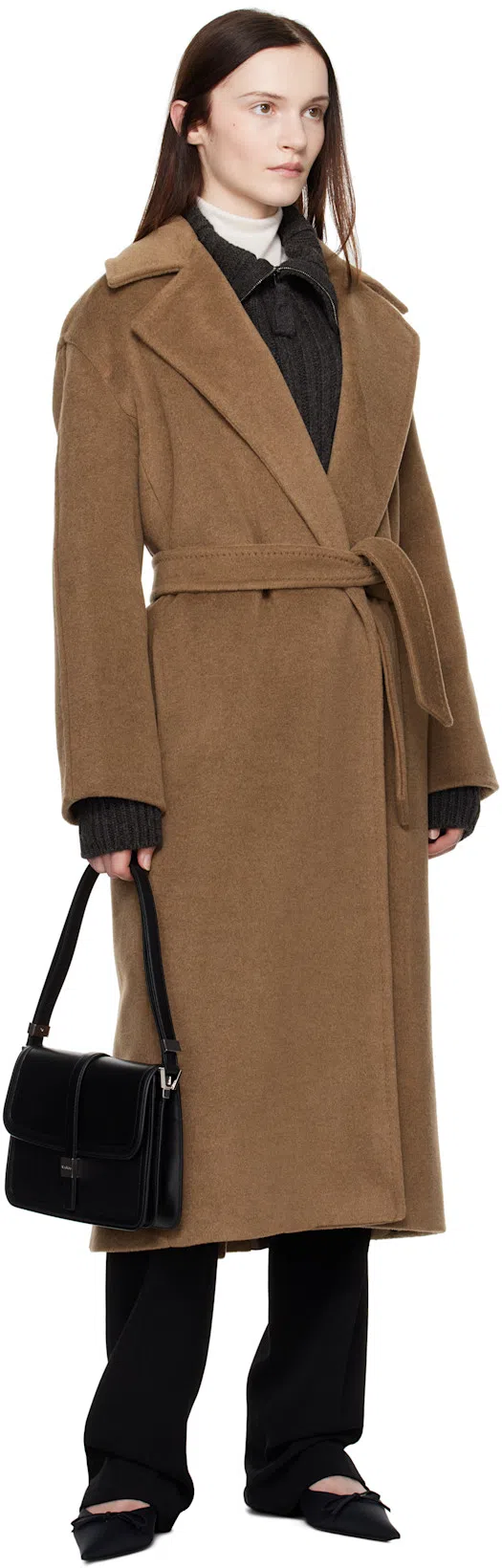 KHAITE Pointed Toe Ankle Boots With Smooth Lamb Leather In Black