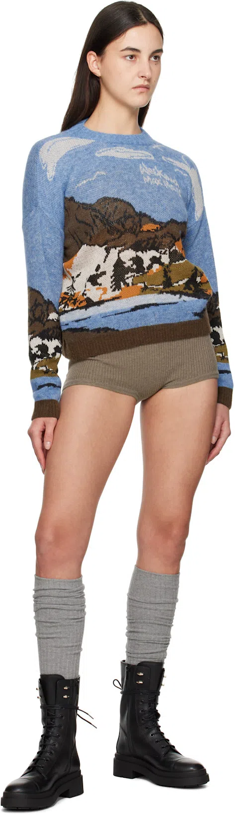 JIMMY CHOO Nari Leather Mid-calf Boots In Black