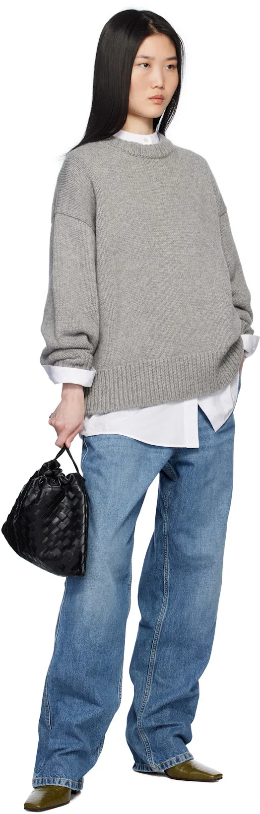 BOTTEGA VENETA Green Lewis Heels In 3310 Olive Oil