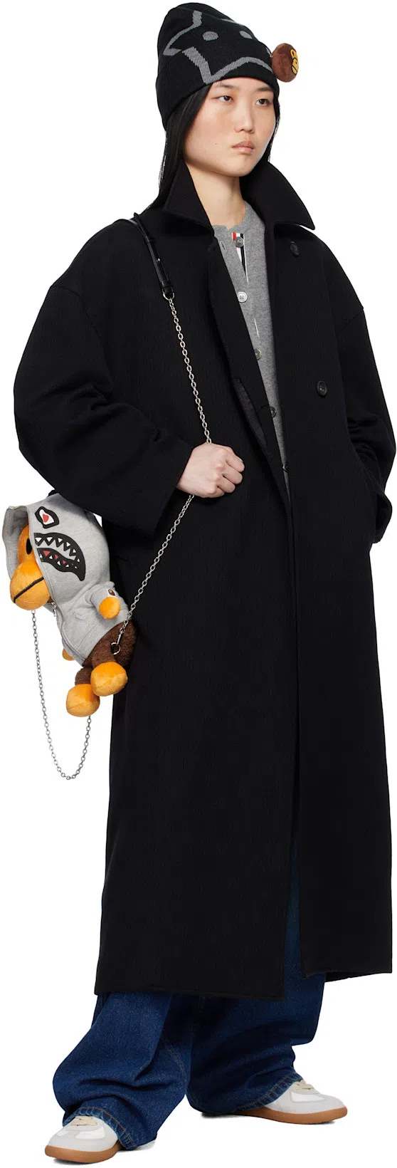 MAISON MARGIELA Bicolor Leather Replica Sneakers In White