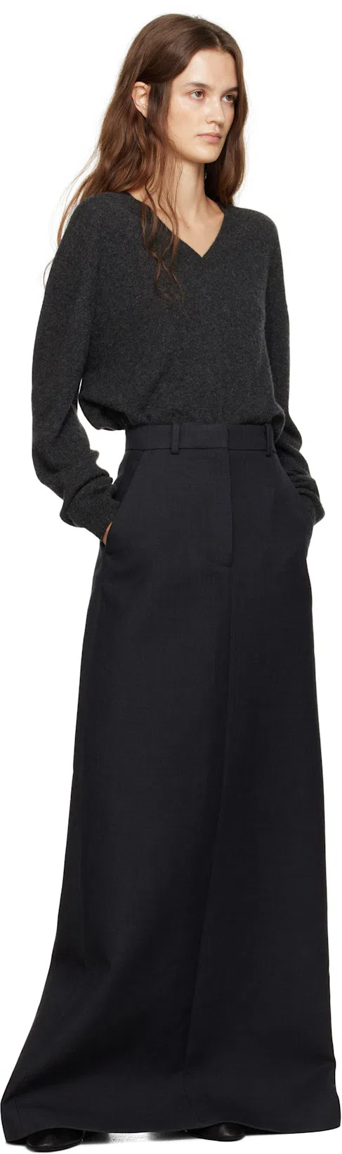 THE ROW Woman Lace-up Shoes Black Size 7.5 Leather