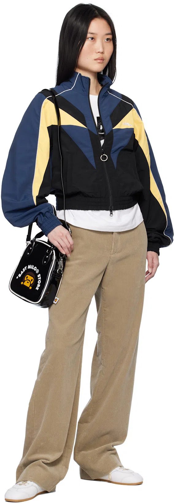 RIER Khaki Cotton Trousers In Yuta