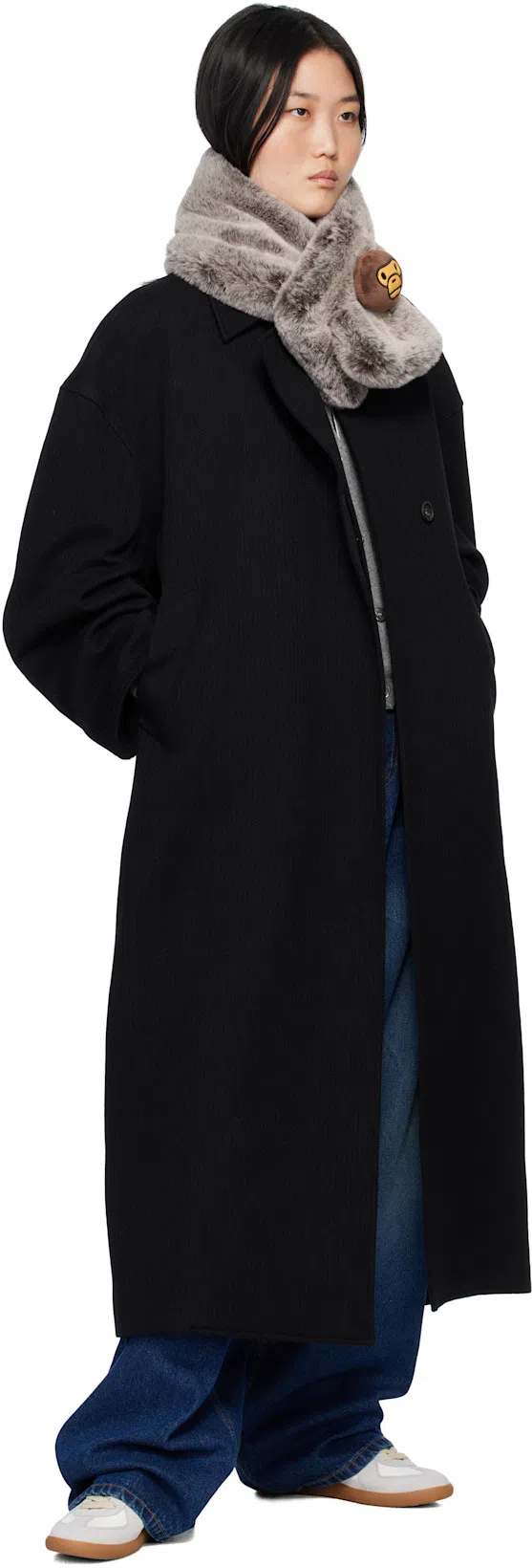 MAISON MARGIELA Bicolor Leather Replica Sneakers In White