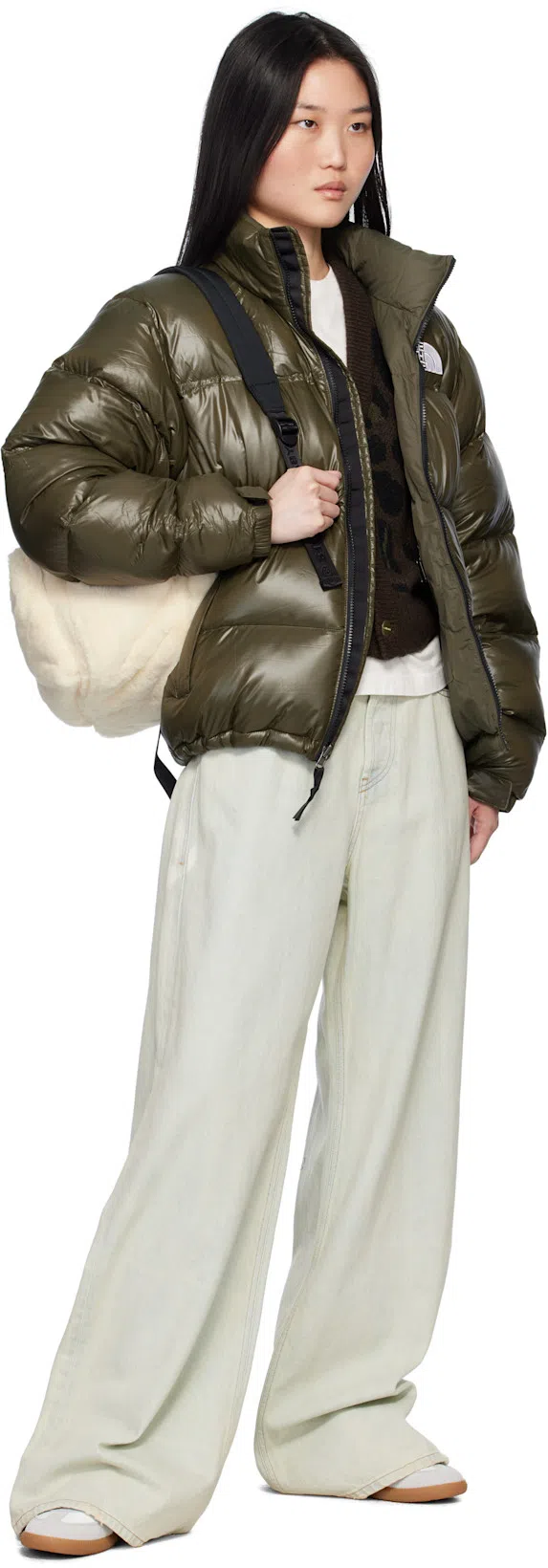 MAISON MARGIELA Bicolor Leather Replica Sneakers In White