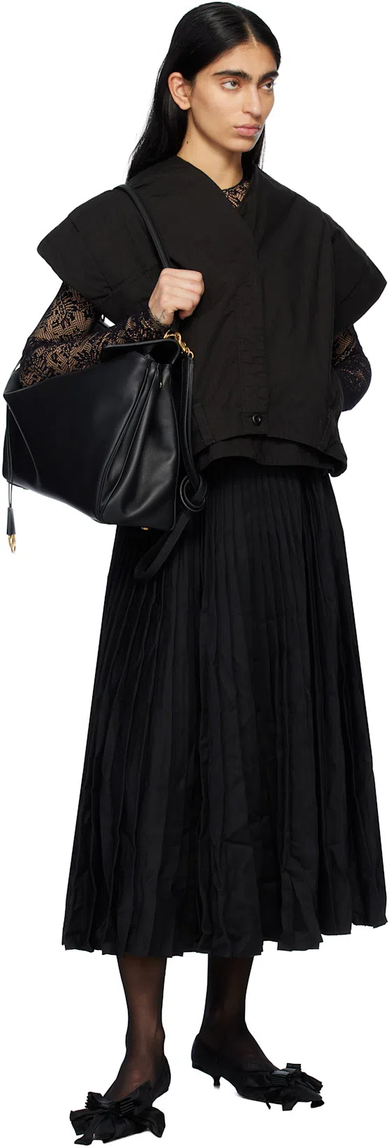 BALENCIAGA Rodeo Medium Smooth Leather Hand Bags In Black