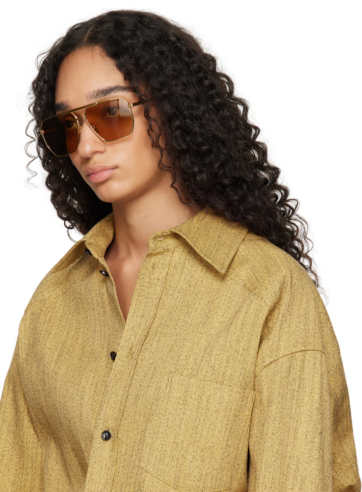 BOTTEGA VENETA Suede Leather Midi Skirt Clothing In Green