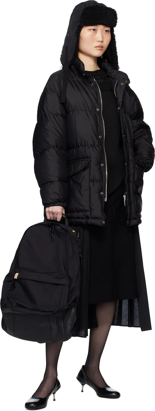 OUR LEGACY Black Declined Heels In True Dye Black