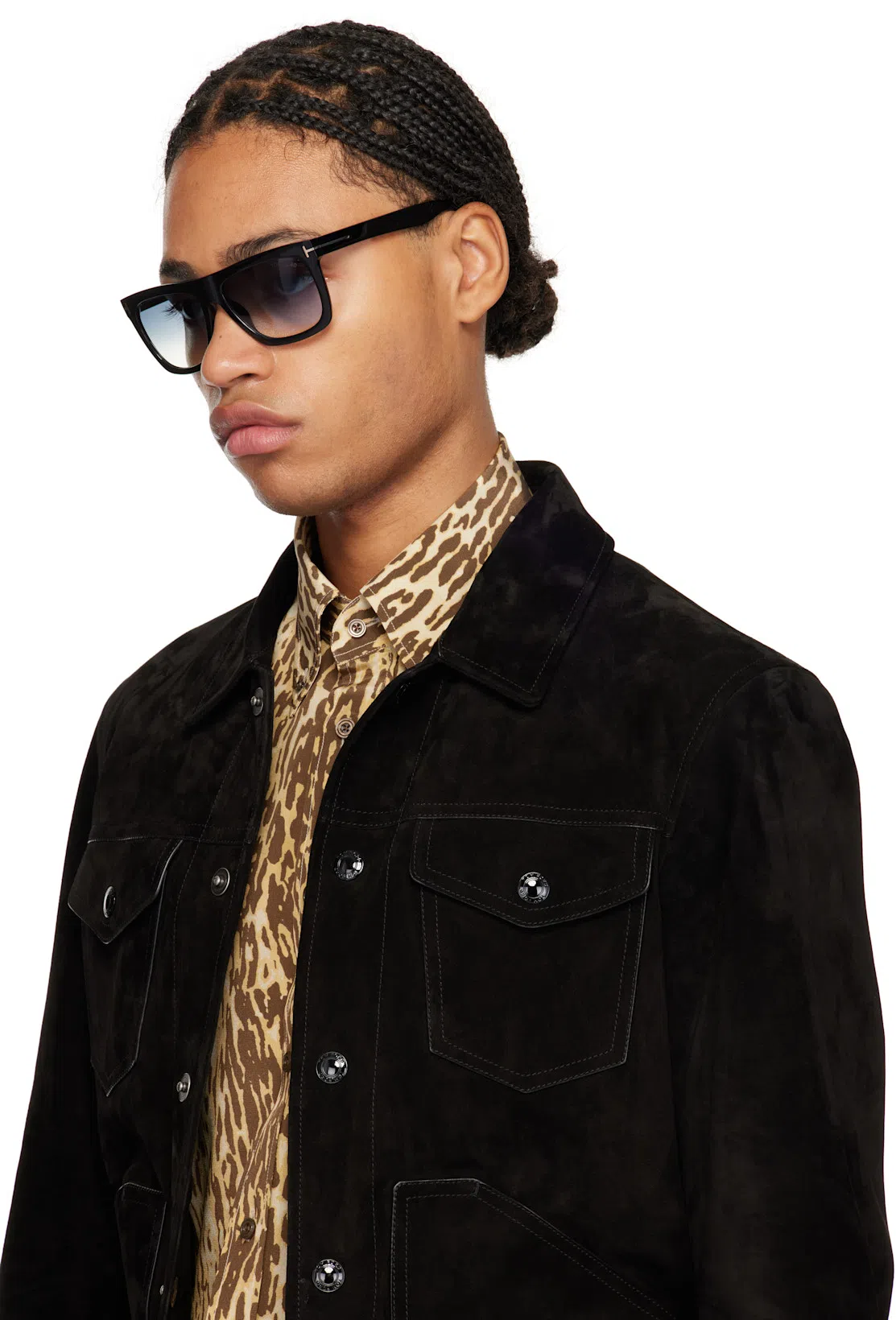 TOM FORD Animal-print Shirt In Multicolor