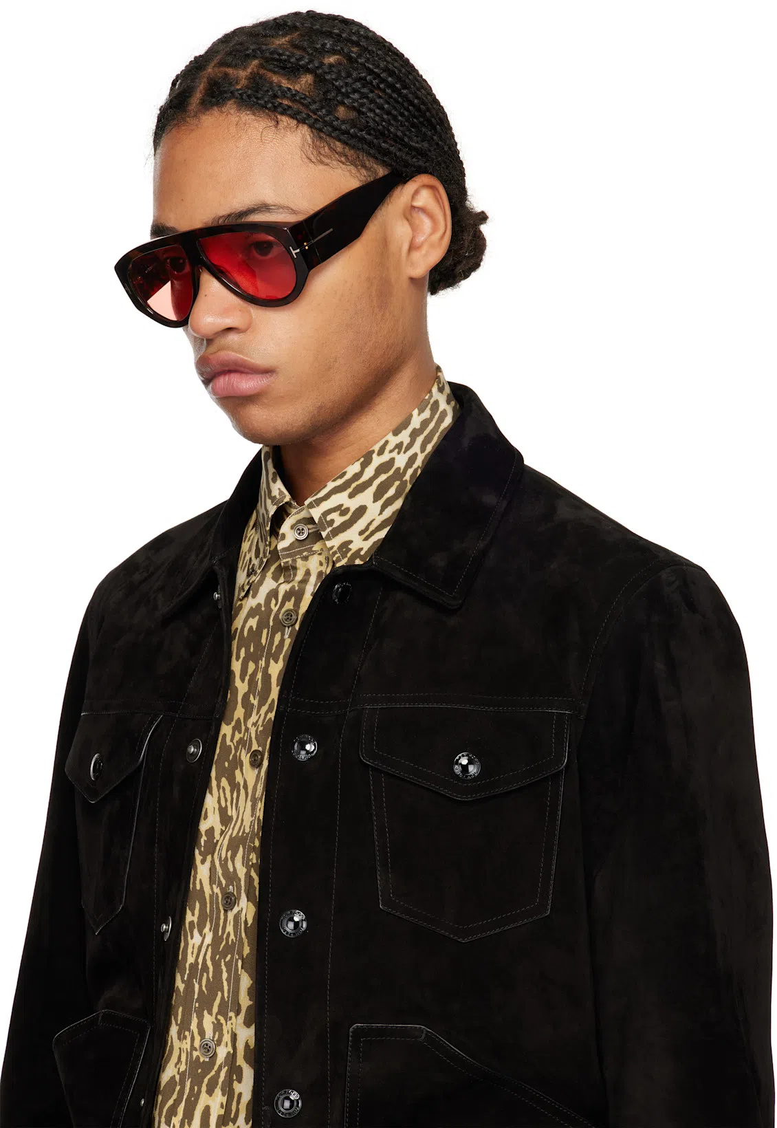 TOM FORD Animal-print Shirt In Multicolor