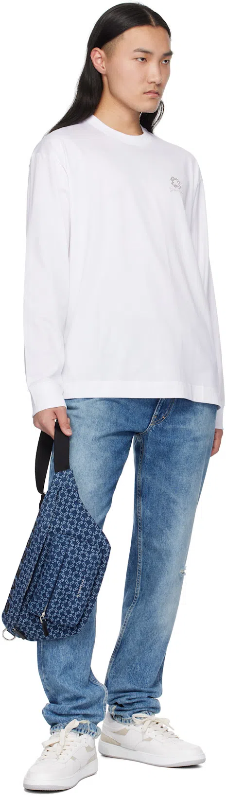 GIVENCHY G Move Low Top Leather Sneakers In White