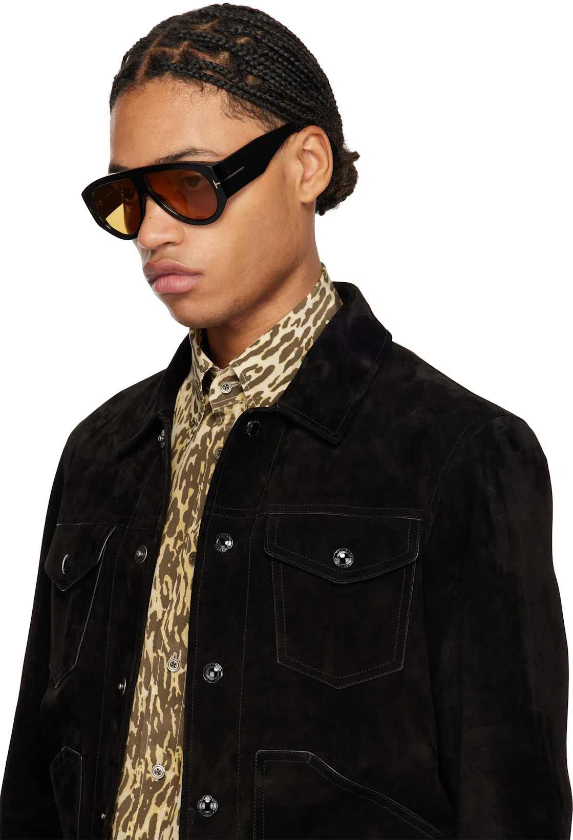 TOM FORD Animal-print Shirt In Multicolor