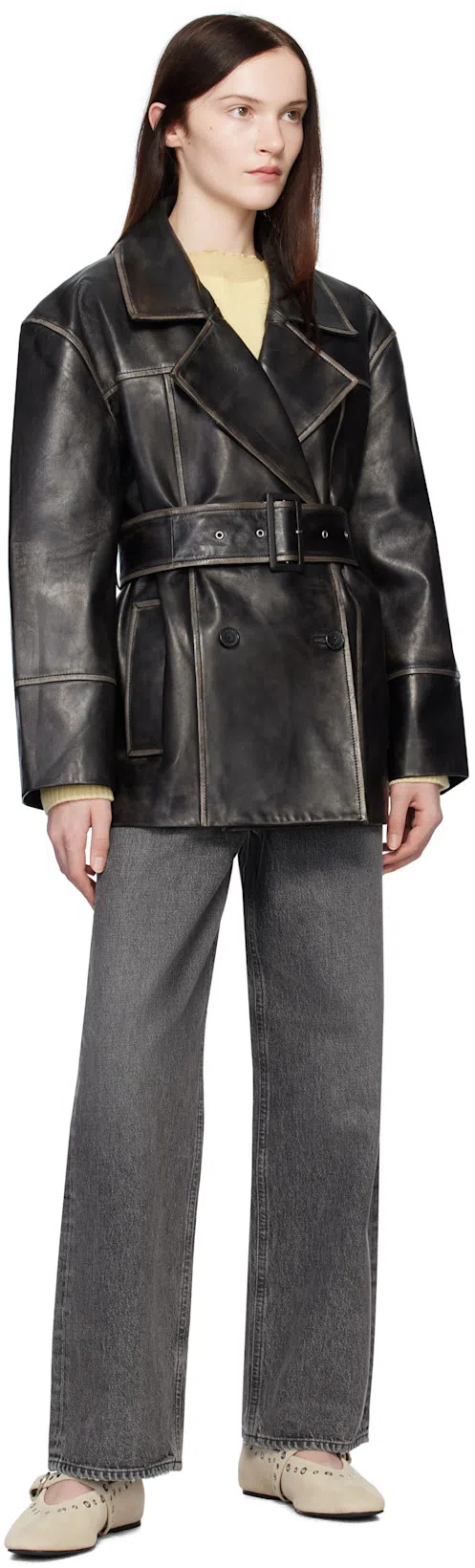 AGOLDE Straight-leg Low-rise Jeans With Classic Five-pocket Styling In Black