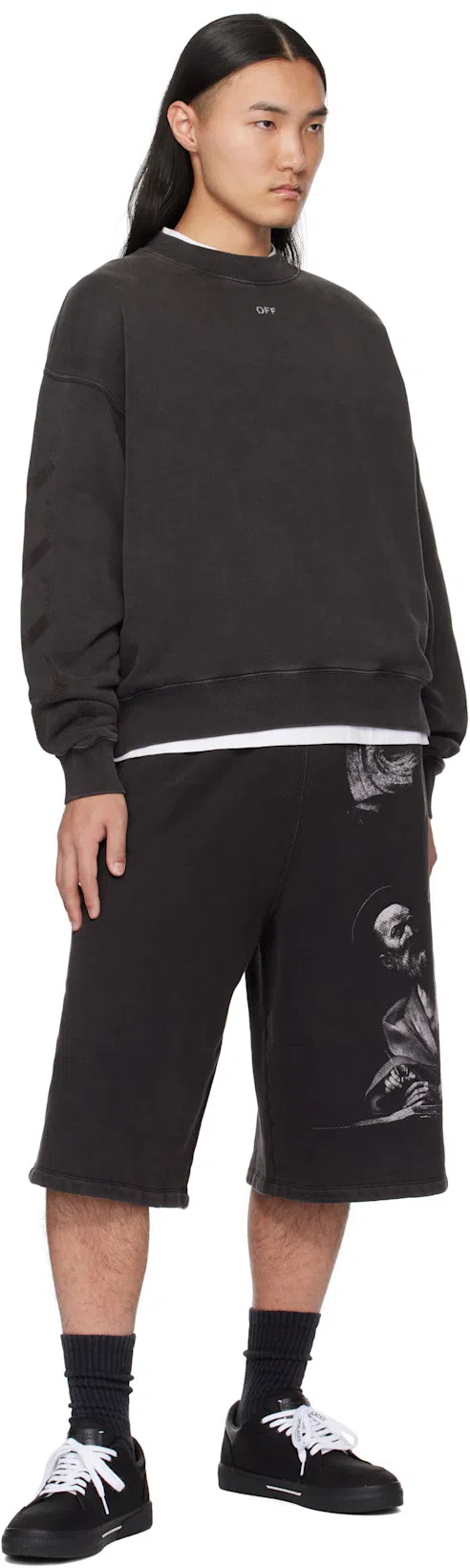 OFF-WHITE Off White™ Black Skate S.matthew Sweatshirt