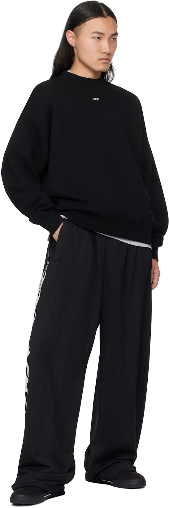 OFF-WHITE Dotted Arrow Diagonal Skate Sweatshirt In Multi