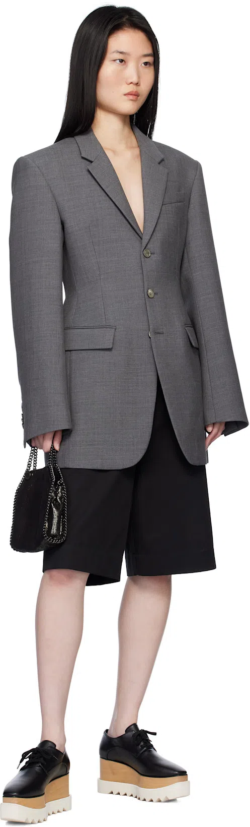 STELLA MCCARTNEY Elyse Platform Lace-up Shoes In Black