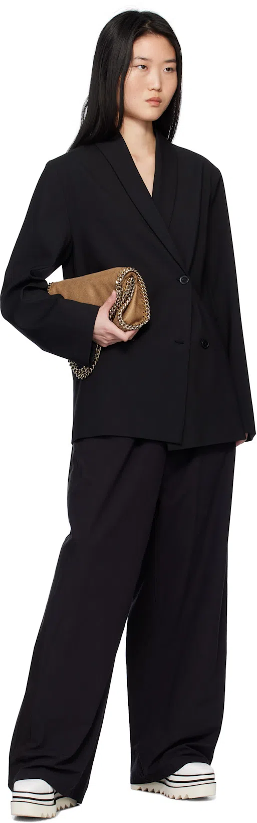 STELLA MCCARTNEY Elyse Ridged Sole 80mm Sneakers In White