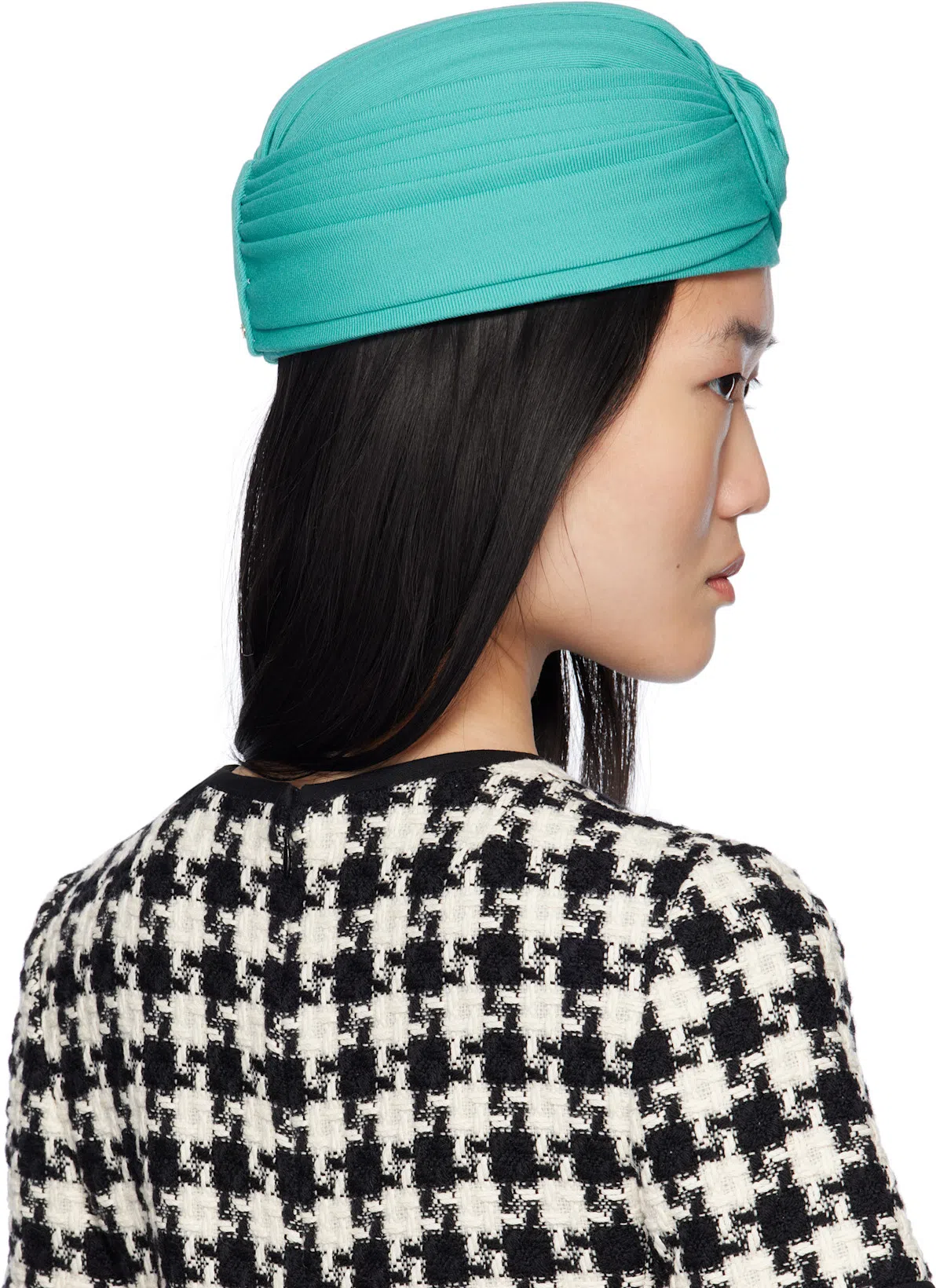 VALENTINO Embroidered Damier Light Tweed Short Dress In Black