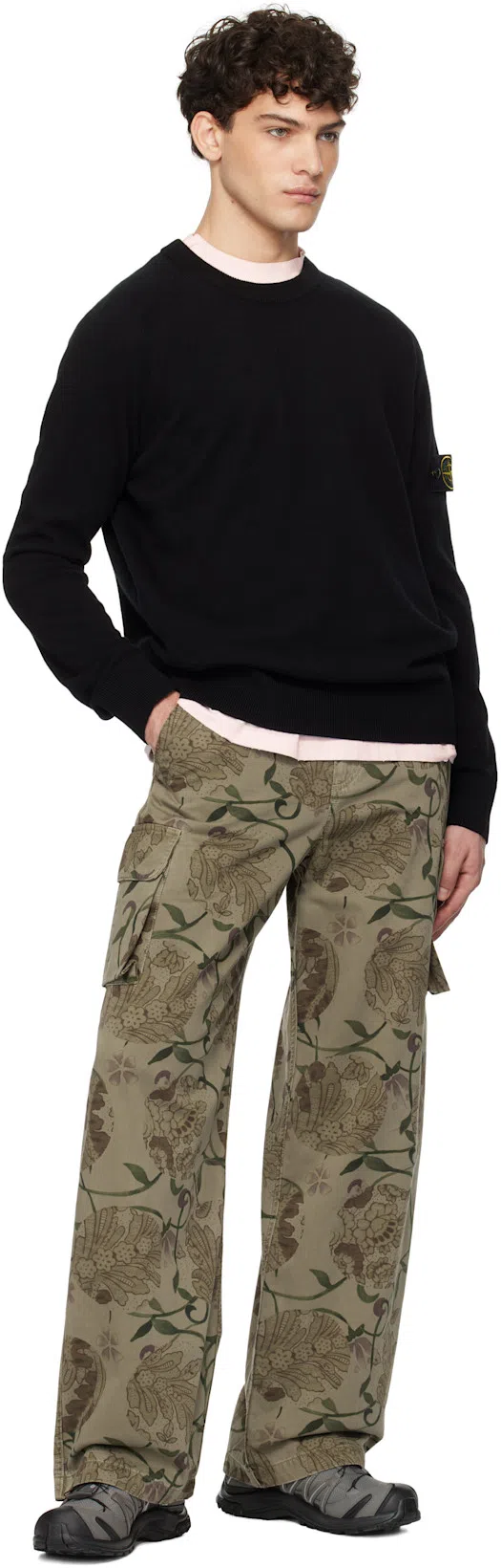 STONE ISLAND Sweater With Logo In Blue