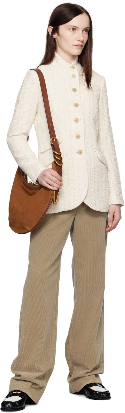 RIER Khaki Cotton Trousers In Yuta