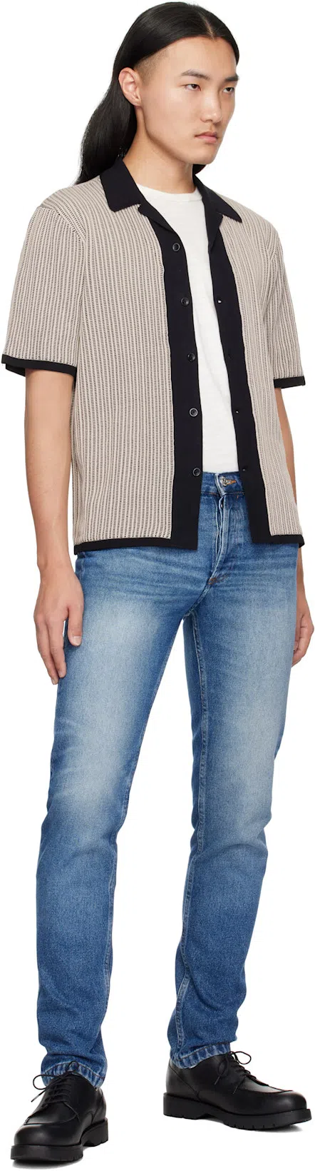 APC A.p.c. Straight Leg Jeans In Blue