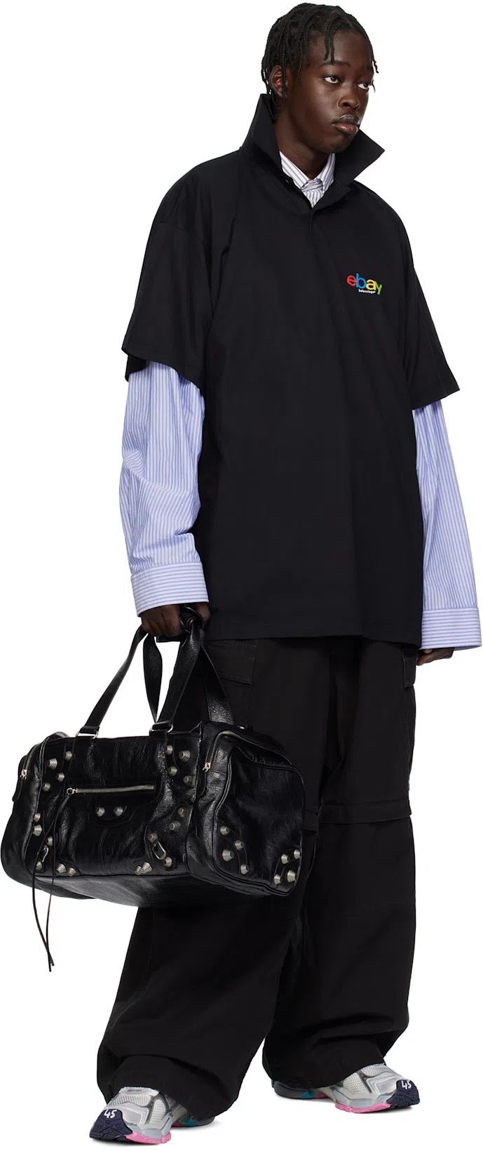 BALENCIAGA Men's Runner Trainers In Light Beige/grey/pink/blue In Multi