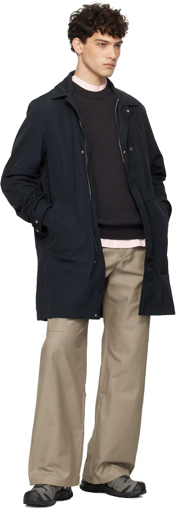 STONE ISLAND 6100008 Brushed Organic Cotton Fleece Sweatshirt In Black