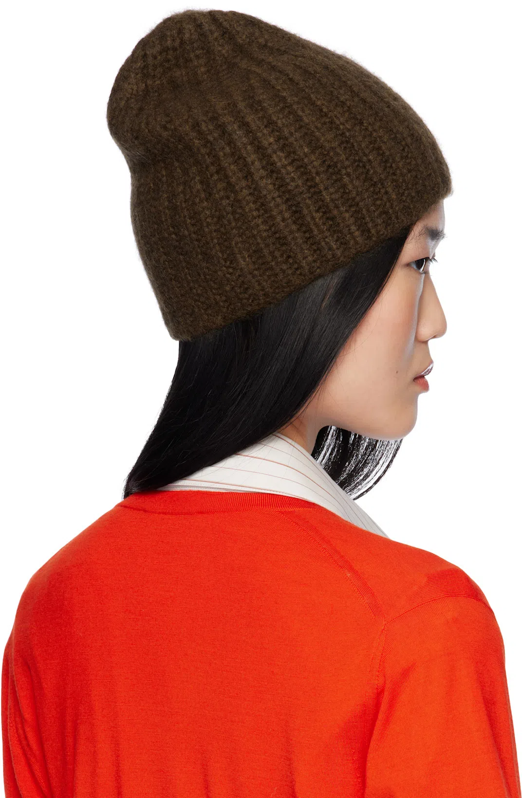 THE ROW Gracy Cashmere Knit V-neck Sweater In Red