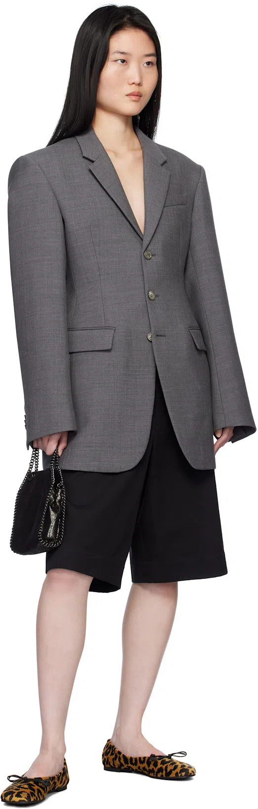 STELLA MCCARTNEY Ryder Leopard Print Ballet Flats In Multicolor