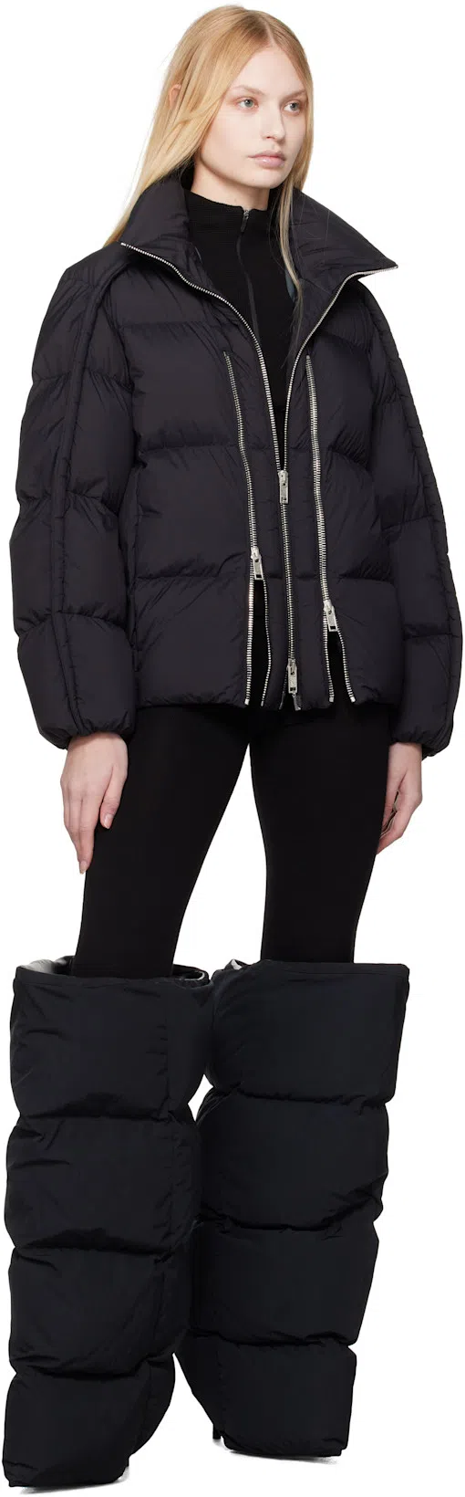 MONCLER GENIUS Moncler X Willow Smith Black Jayel Down Jacket