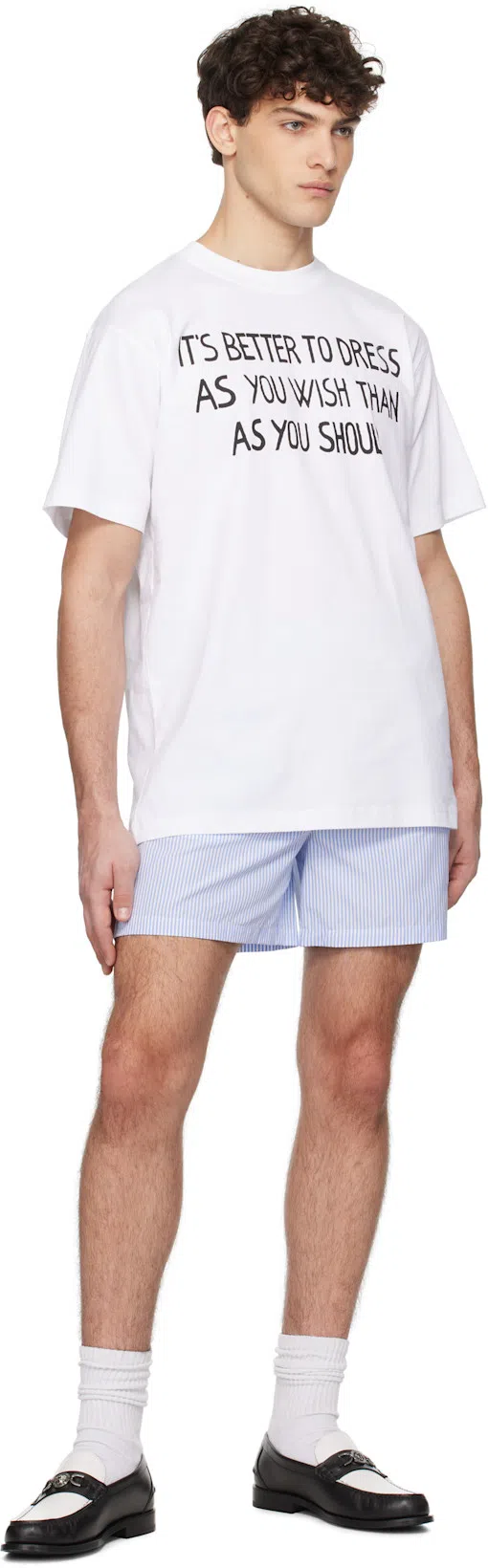 MOSCHINO T Shirt With Lettering Print In White