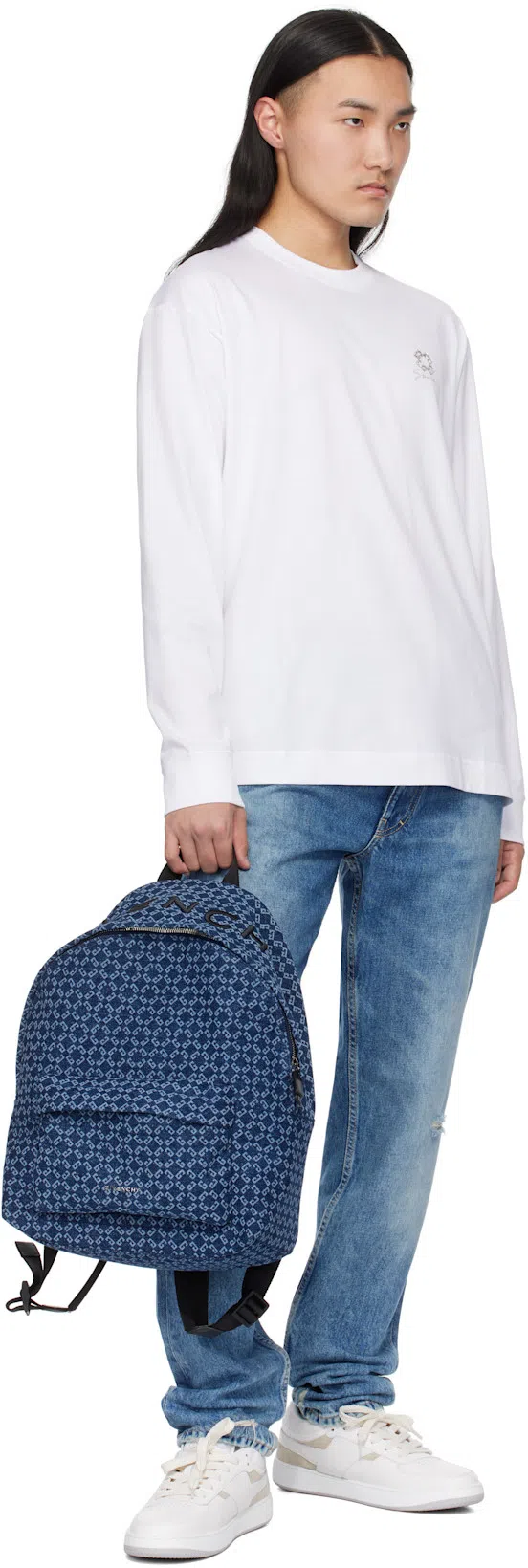 GIVENCHY G Move Low Top Leather Sneakers In White