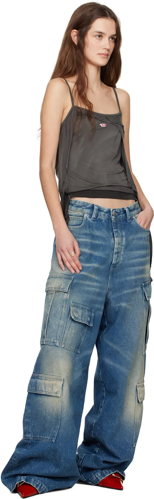 GIVENCHY Voyou Pointed Toe Slingback Pump In Red