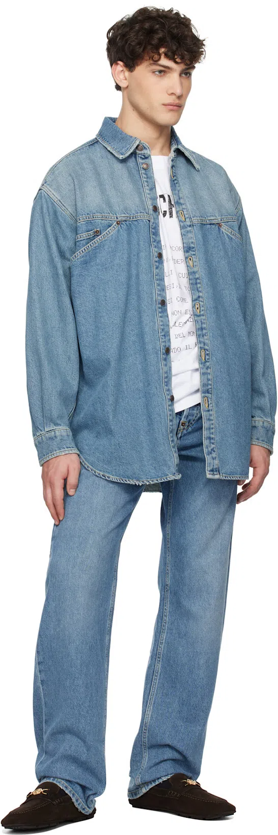 VERSACE Horsebit-embellished Patent-leather Loafers In Black