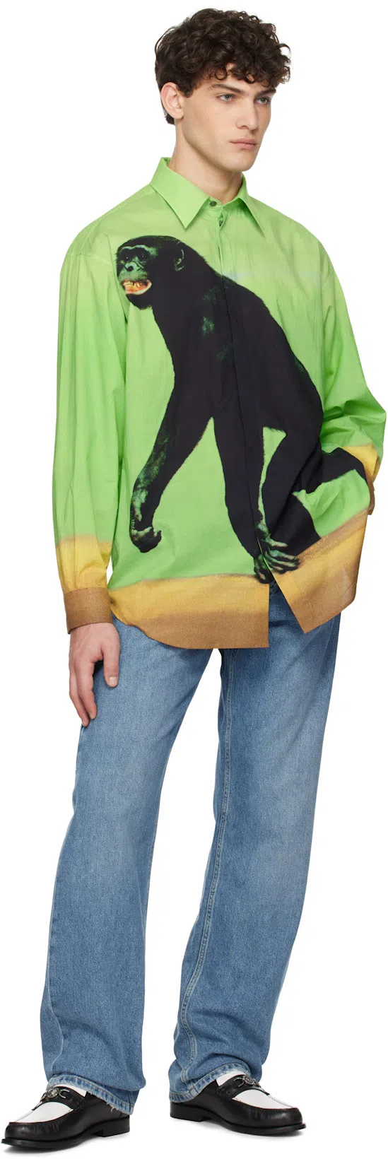 VERSACE Man Loafers Black Size 9 Calfskin In Multi