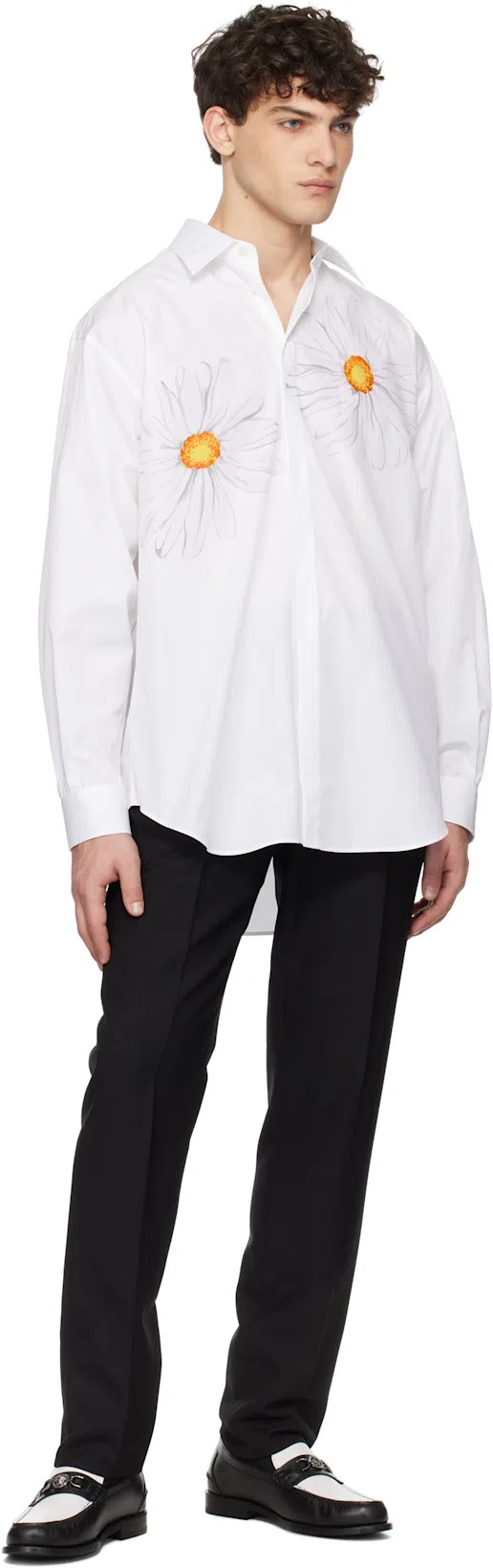 VERSACE Man Loafers Black Size 9 Calfskin In Multi