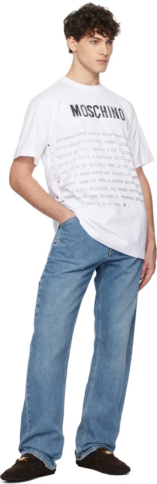 VERSACE Horsebit-embellished Patent-leather Loafers In Black