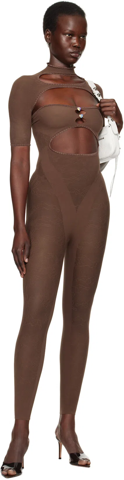 GIANVITO ROSSI Brown Elle 85 Heeled Sandals In Blue