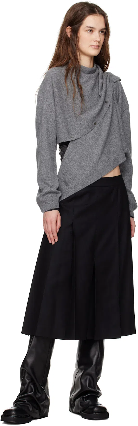 ATTICO Combat Robin Boots In Black