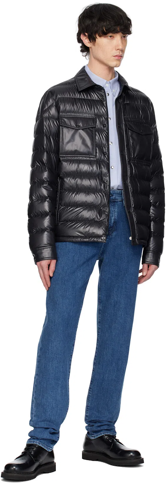 HUGO BOSS Multiple-pockets Straight-leg Jeans In Black