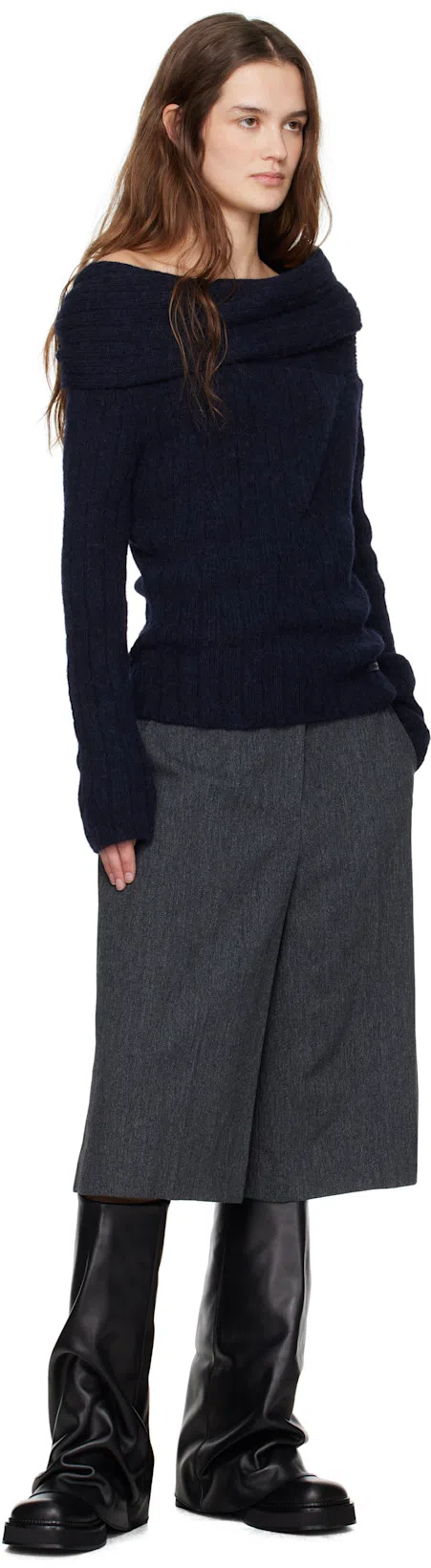 ATTICO Combat Robin Boots In Black