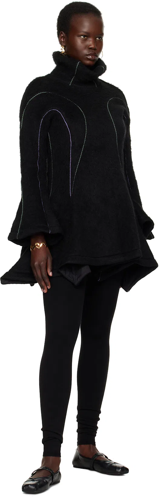 MARNI Patent-finish Ballerina Shoes In Black