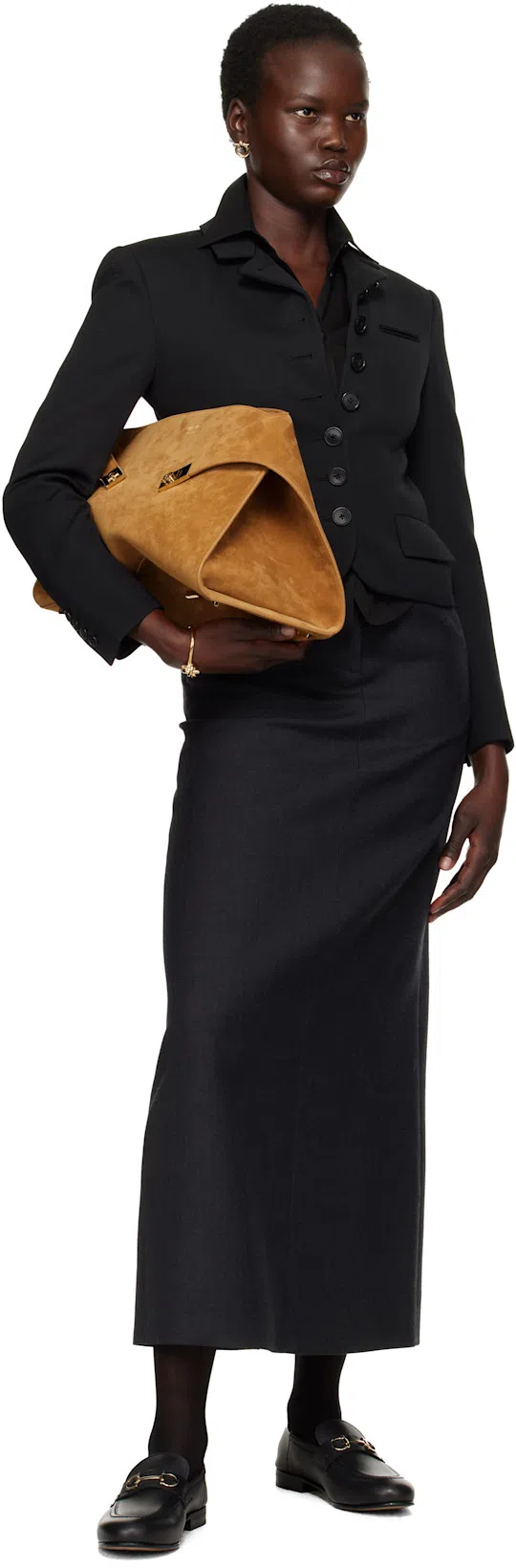 FERRAGAMO Gancini Twisted Hoop Earrings In Gold