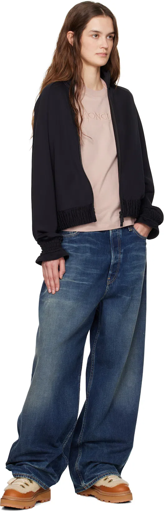 ACNE STUDIOS Blue Super Baggy 2023f Jeans In Mid Blue